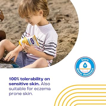 E45 Kids & Baby Sun Lotion for Sensitive Skin SPF 50+. Face & Body Gentle Sun Cream with UVA & UVB Protection with Avocado Oil. For Dry Sensitive Skin and Eczema Prone Skin -180 ml