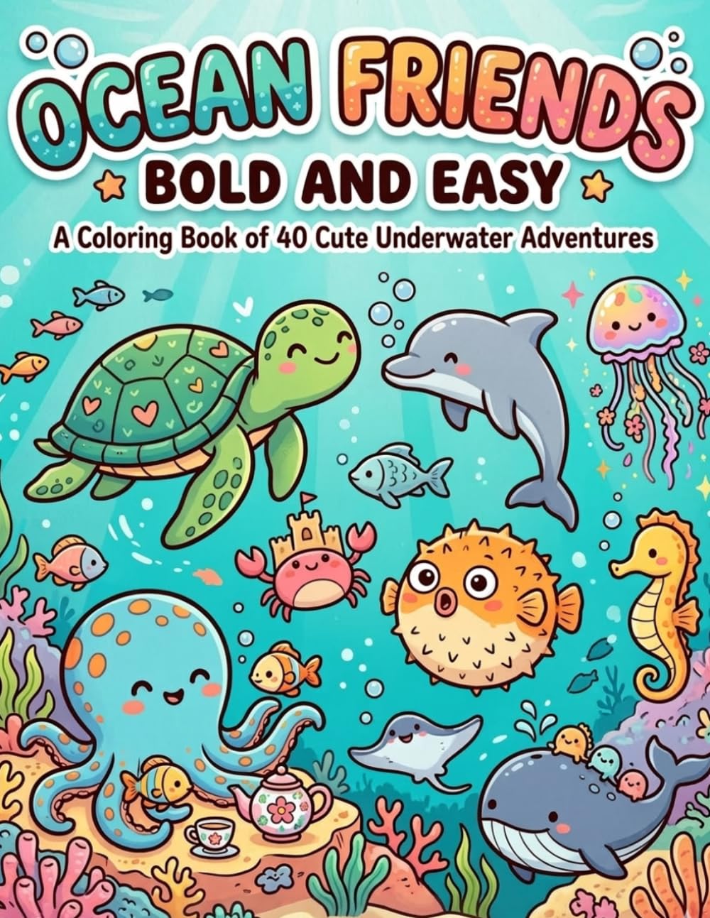 Ocean Friends: Coloring Book