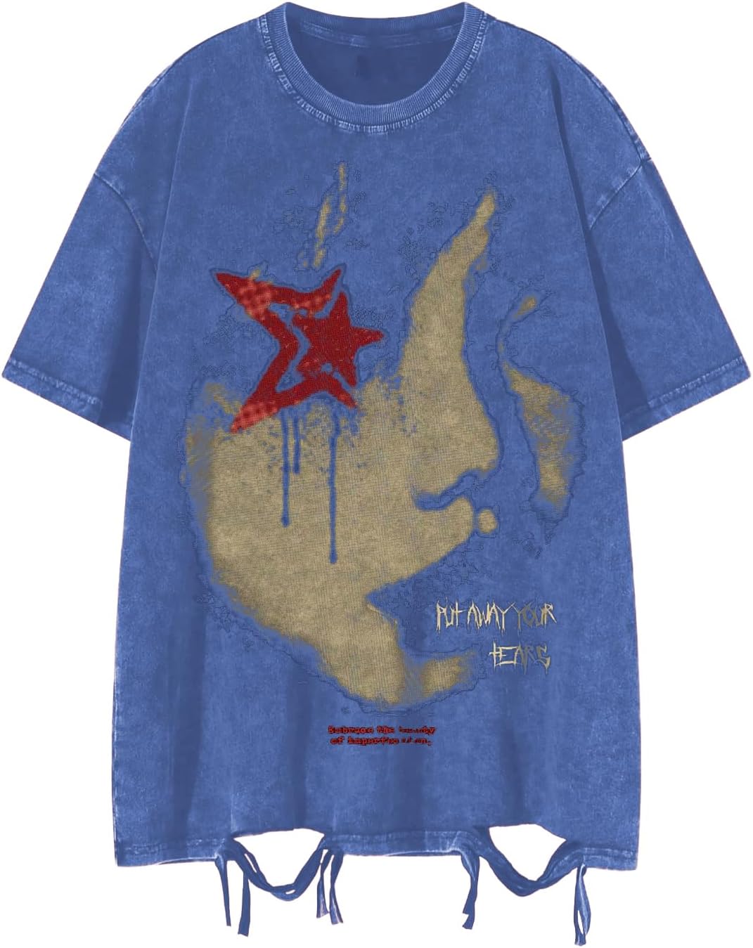 SOLY HUX Men's Graphic Tees Y2K Vintage T Shirts Summer Trendy Casual Distressed Tops Streetwear