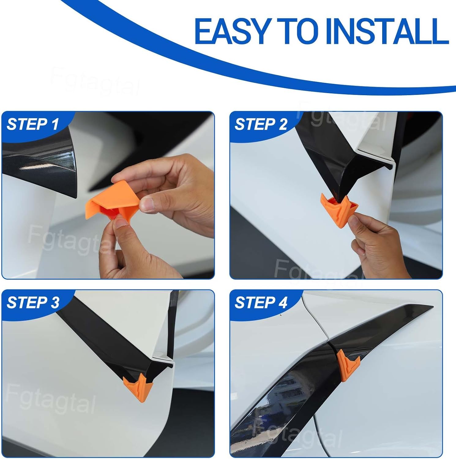 Car Door Edge Corner Covers Compatible with Chevrolet Corvette C8 2020-2026, Side Door Edge Guards Anti-Collision Silicone Door Corner Protector Accessories 2Pcs (Orange)