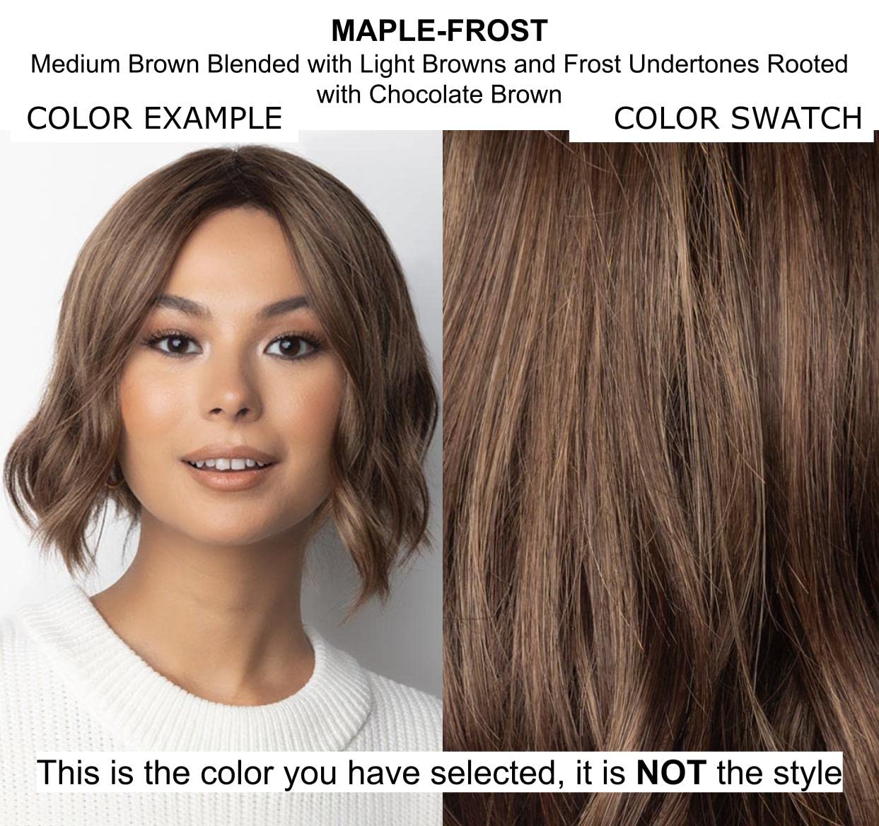 Bundle - 4 Items: Tara Petite/Average Wig by Rene of Paris, Christy's Wigs Q & A Booklet, Synthetic Shampoo & Wide Tooth Comb - Color: Maple Frost