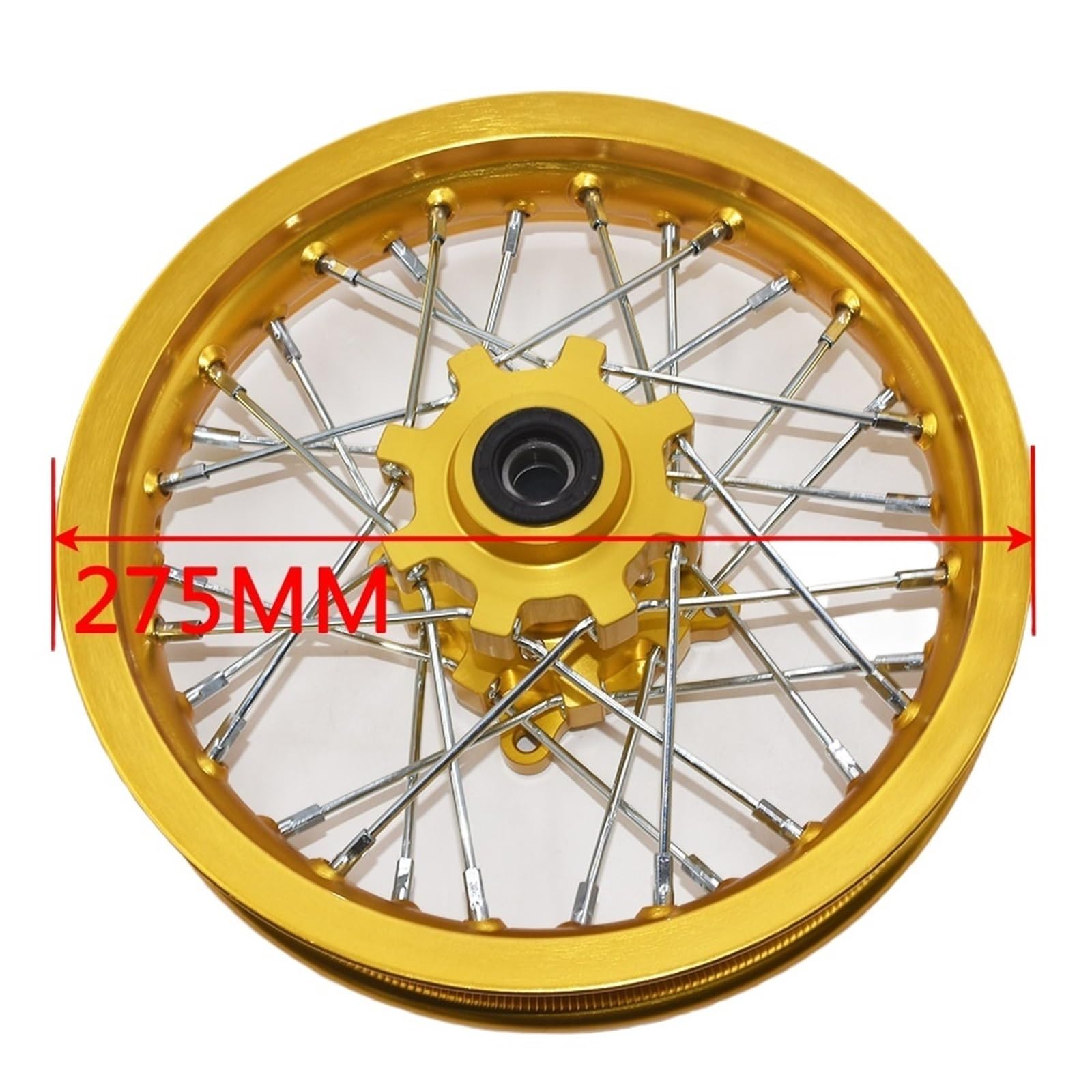 CNC Cerchio anteriore e posteriore da 10 pollici 1.60-10 "Per piccole moto da cross fuoristrada Dirt Pit Bike Cerchioni per moto
