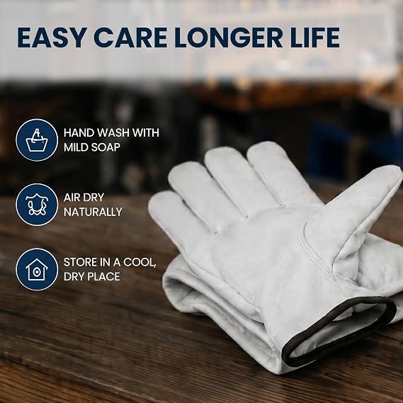 Toledano Industries Work Safe Premium Leather Work Gloves