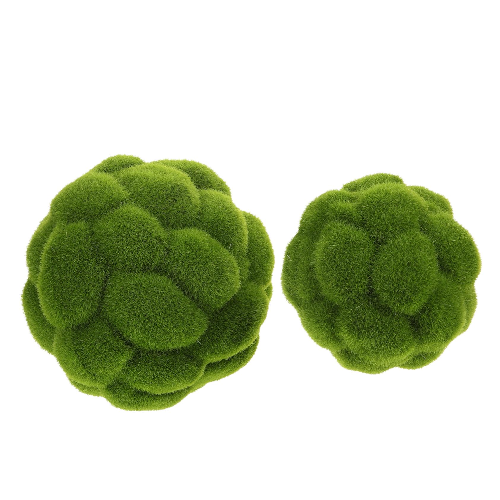 TOYANDONA 6 Stck. Künstliche Mooskugeln Wetterfeste Grüne Deko-bälle Realistische Moosoptik Pflegeleicht für Fenster Garten Hochzeit und Innenraumgestaltung