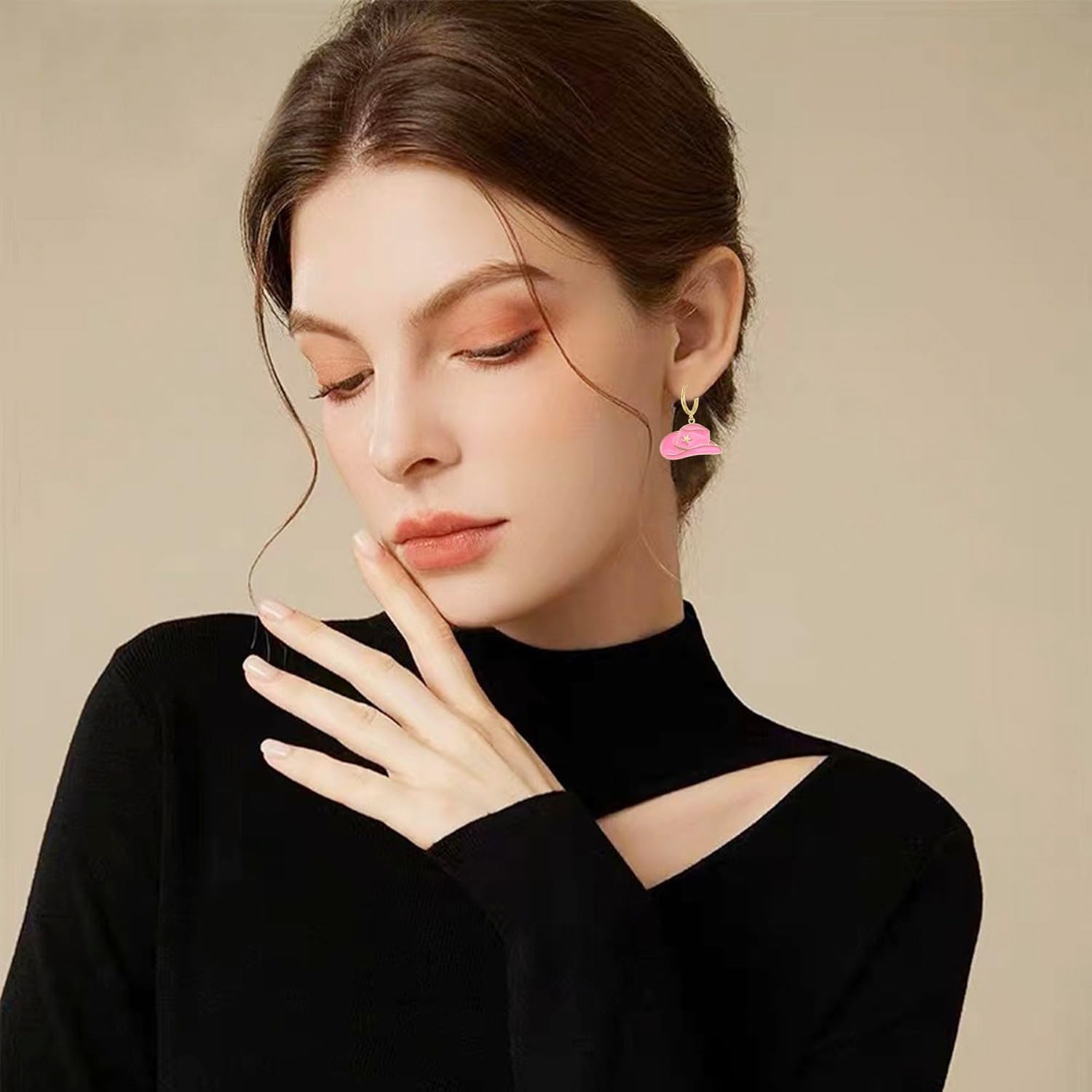 Boot Hat Western Earrings for Women Cowboy Hat Boho Dangle Earrings for Ladies - Image 2