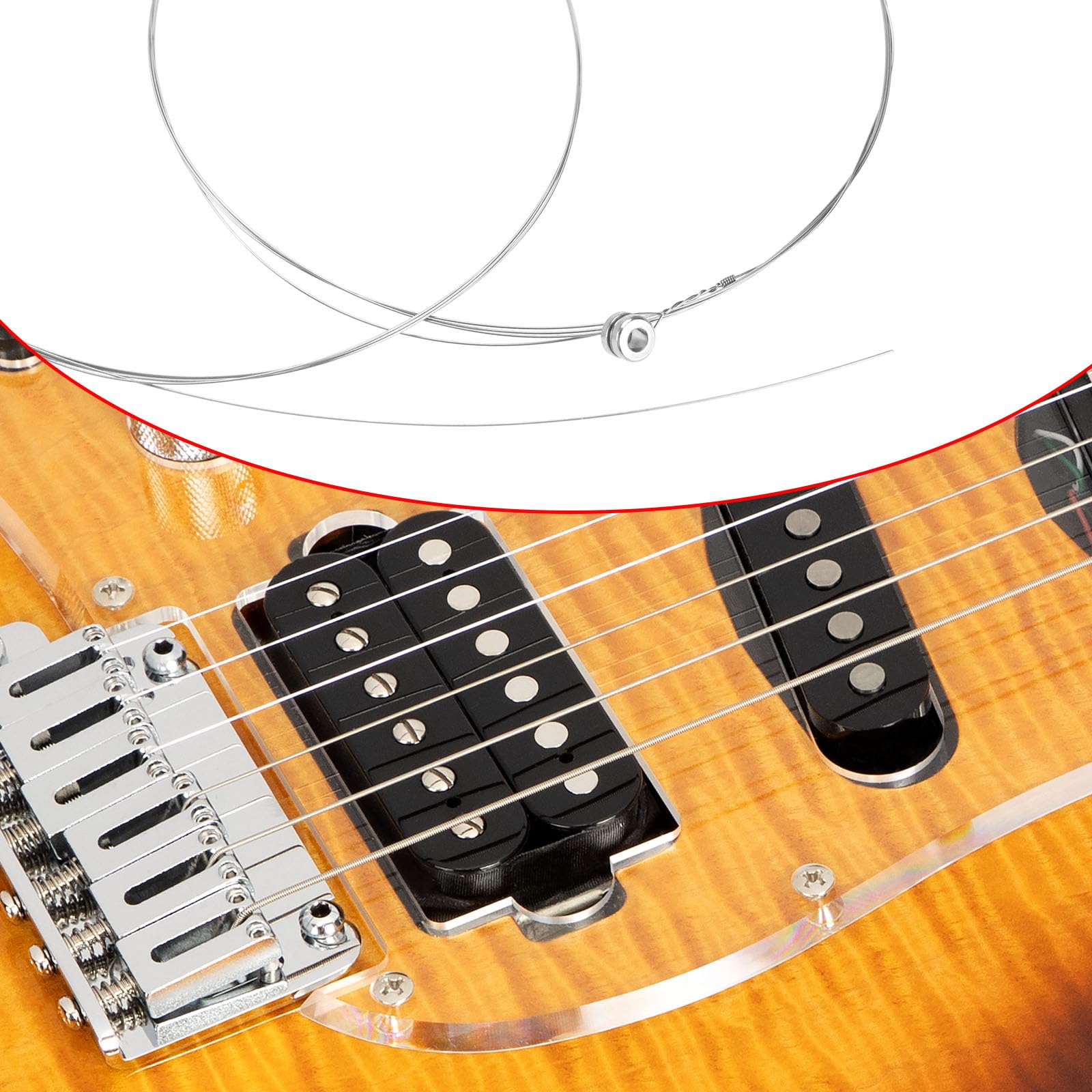 OTOTEC 10Pcs 010 Single High E Electric Guitar String Single Guitar Strings For Electric And Acoustic Electric Guitar Spares Light Tension Good Tone with Ball End - Image 3