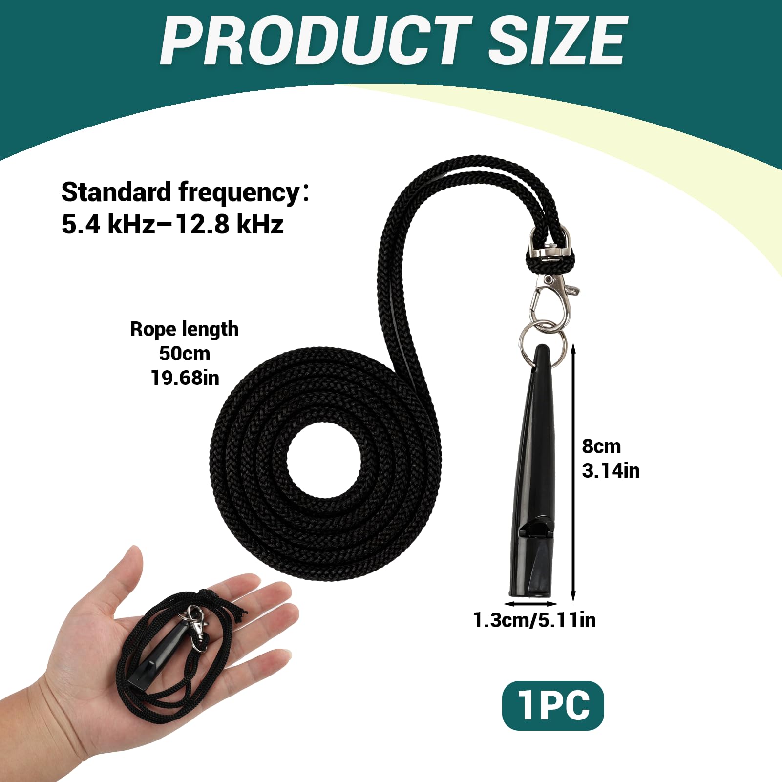 Sifflet Chien Avec Cordon Silencieux Ultrasonique,Pour Rappel & Dressage,Sifflet Ultrason Chien Contrôle Aboiements,Toutes Races,Son Puissant,Fréquence Standardisée,Extérieur Polyvalent,Noir
