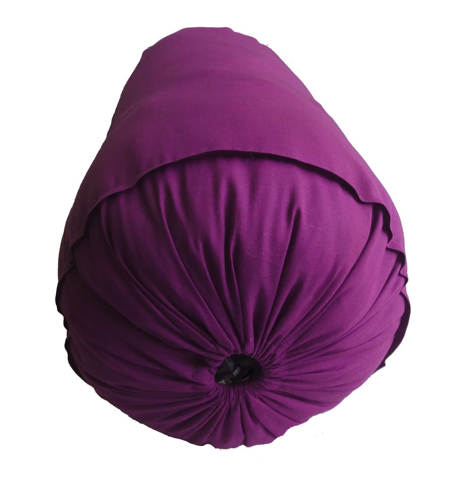 Purple Plum Bolster Pillow Cover | 6" X 38" Round Cotton Cover With Drawstring (Pillow Insert NOT Included)