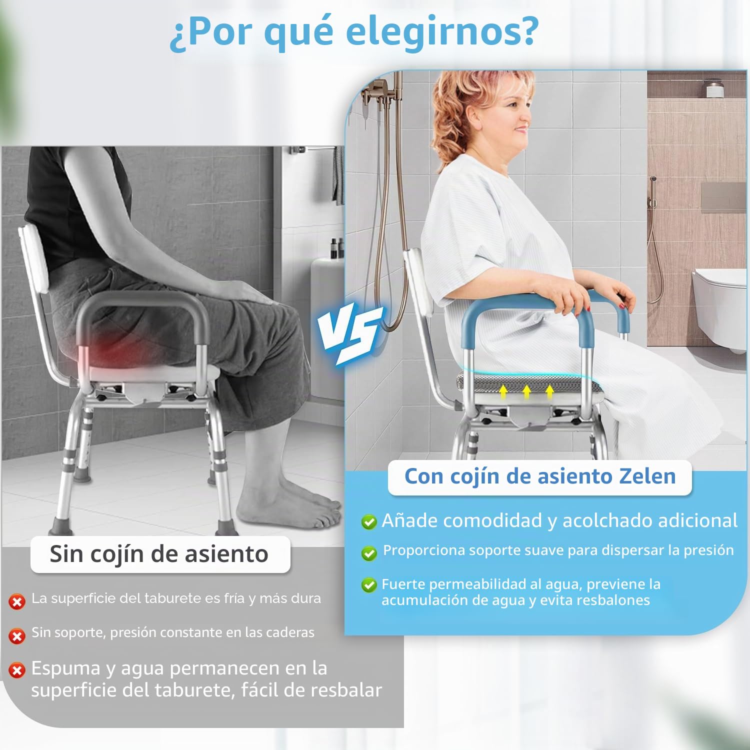 Cojín para asiento de ducha, banco de ducha, sillas para personas mayores, discapacitadas, bancos de transferencia
