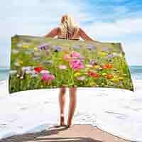 Telo Spiaggia Microfibra 80x180cm - Asciugatura Rapida, Leggero, Con Borsa Rete - Foto 4