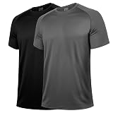BRISIRA Cooling Workout T Shirts Men Lightweight Short Sleeve Quick Dry Fit Performance Gym Tees Moisture Wicking Athletic