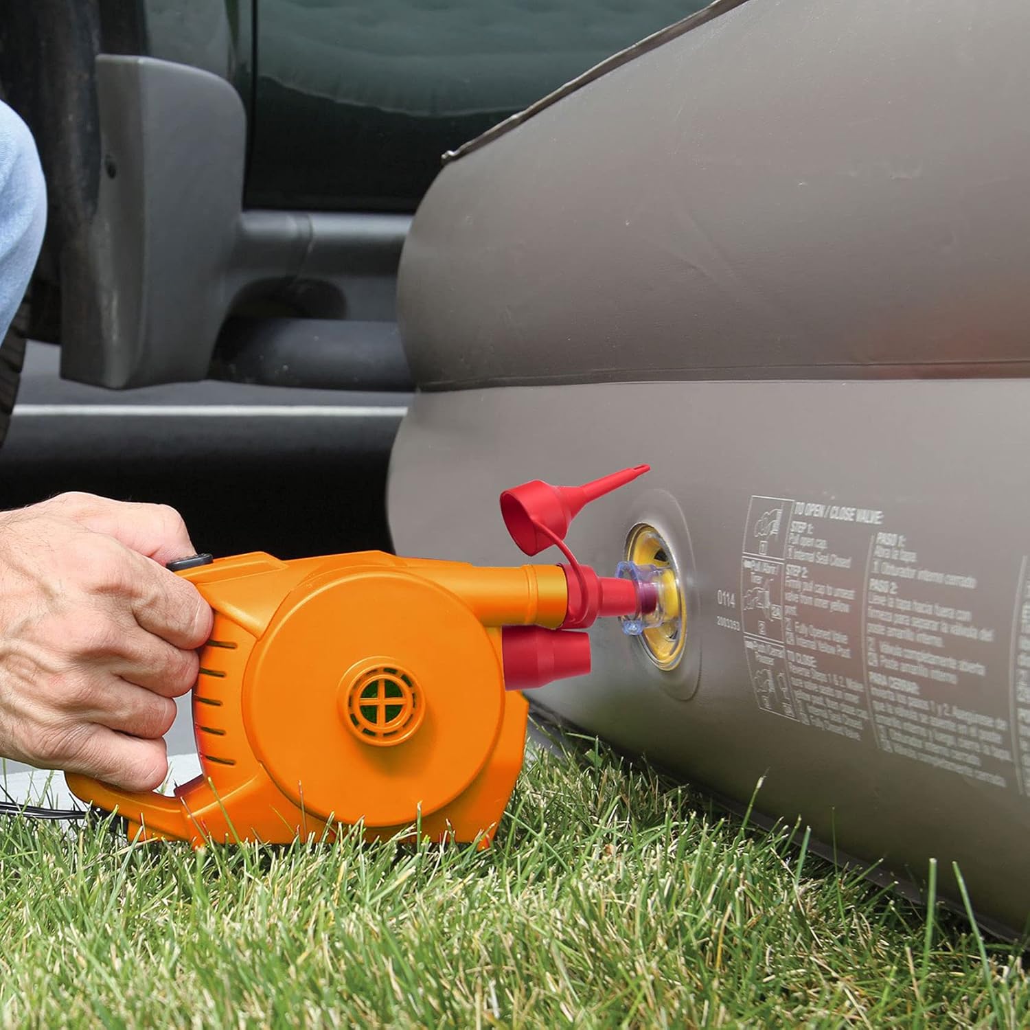 HINZIC 3 Set Replacement Nozzles, Plastic Pump Nozzles, 3 Size Pump Nozzles for Inflatables, Air Mattress, Red : Home & Kitchen