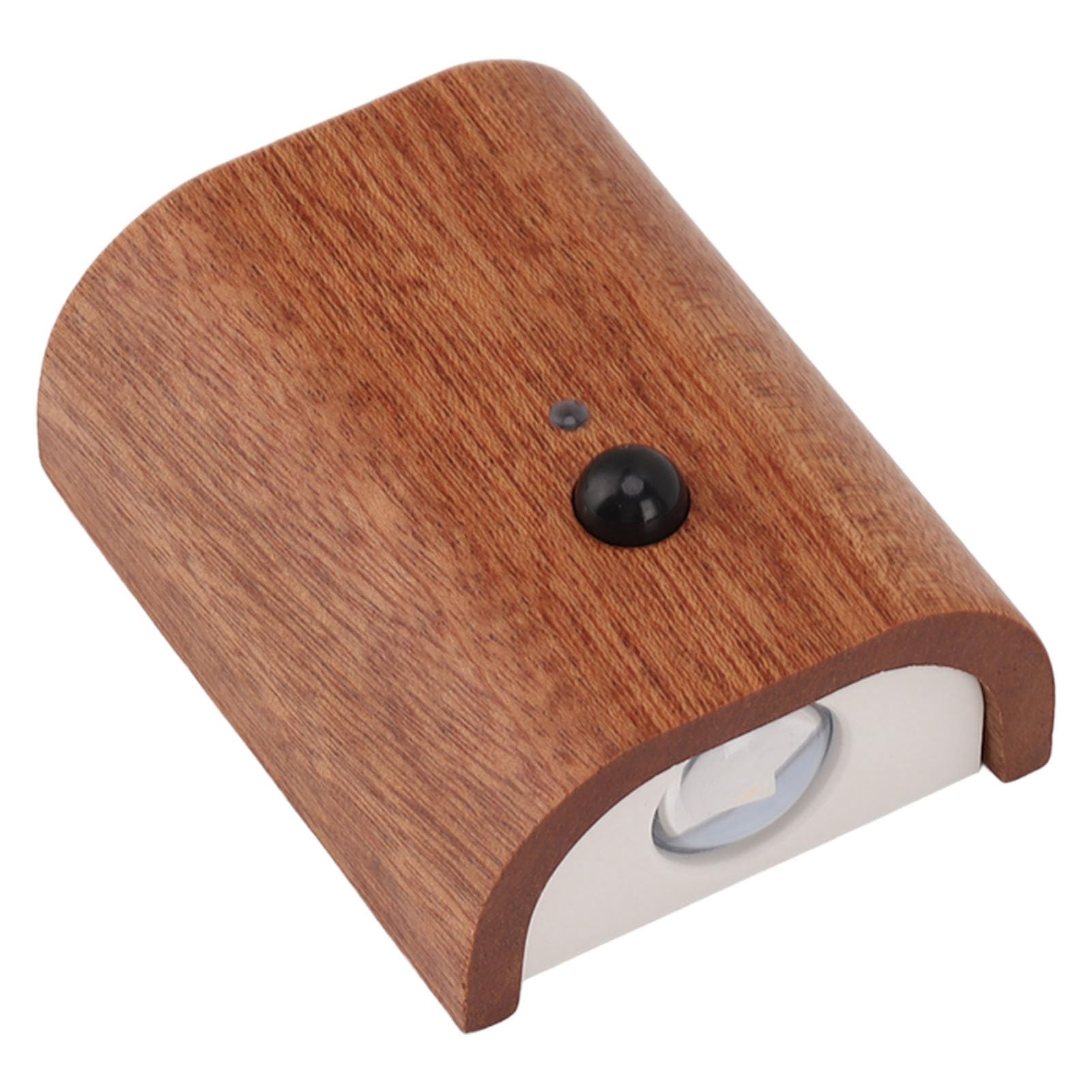 Yosoo Health Gear Luz Nocturna con Sensor de Movimiento de Madera, Luz LED de Pared Magnética, Paquete de 2, Recargable por USB, 2700 a 3000F, Brillo Ajustable hacia Arriba y hacia Abajo para