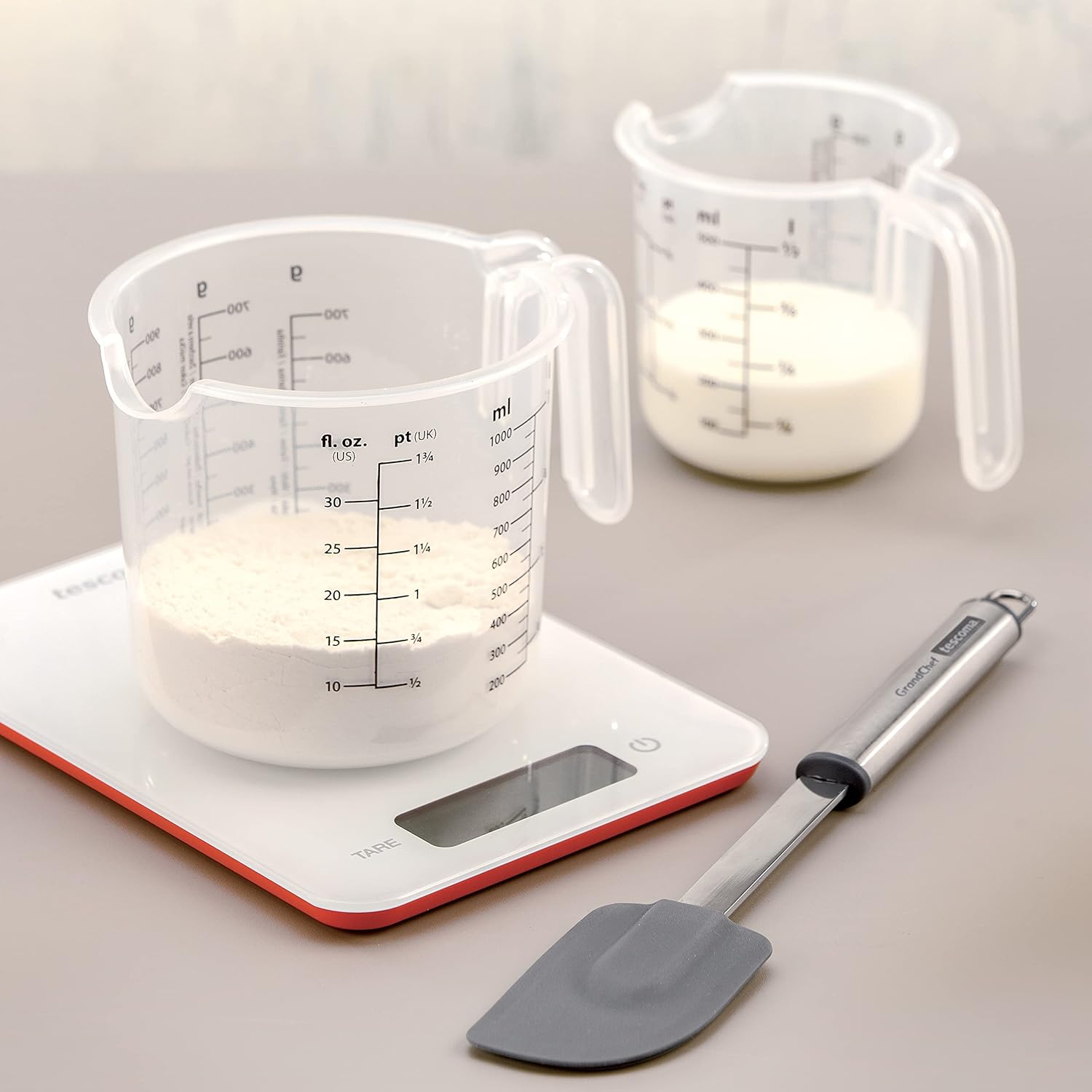 Tescoma Measuring Cup, Plastic, White, 11 x 15.5 cm