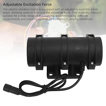 Vibration Motor Efficient Double Eccentric Wheel Massage Bed Motor for Vibrating Screen, Nylon Shaft for Various Applications (DC12V)