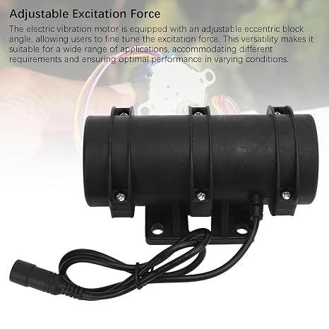 Vibration Motor Efficient Double Eccentric Wheel Massage Bed Motor for Vibrating Screen, Nylon Shaft for Various Applications (DC12V)