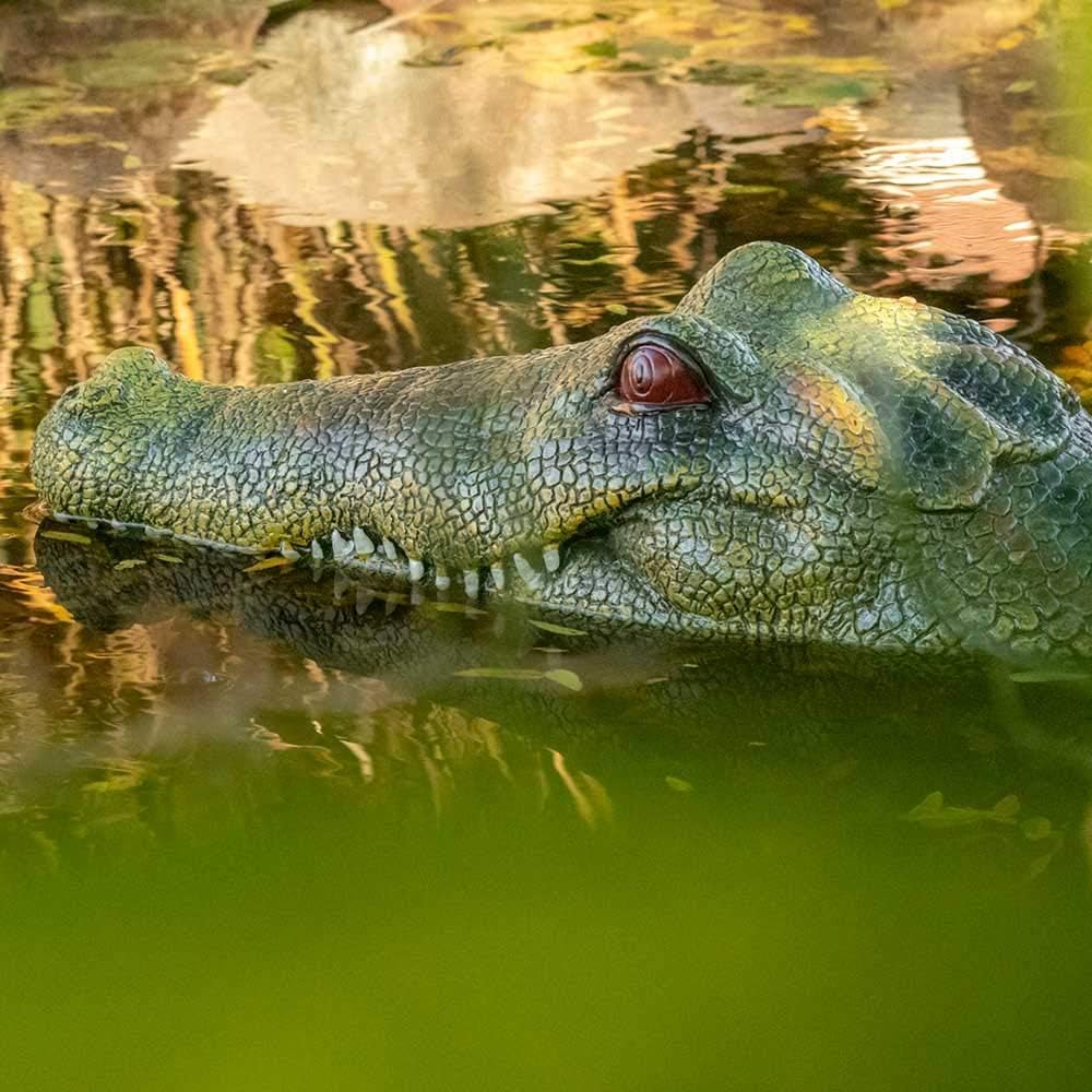 21" L Gator Defender, Alligator Head Floating Decoy