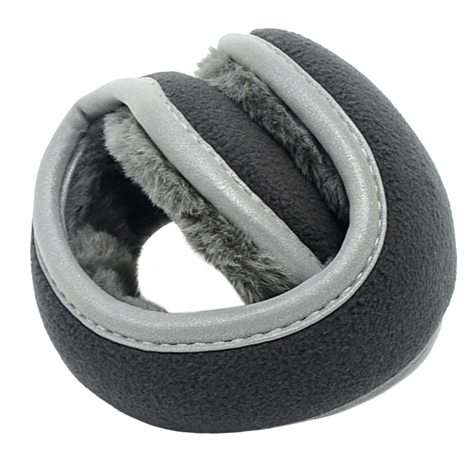 ™ Earmuffs Premium Fleece Warm Winter Ear Muffs Ear Warmers for Biking Skating Gray | Hats | Mens Accessories
