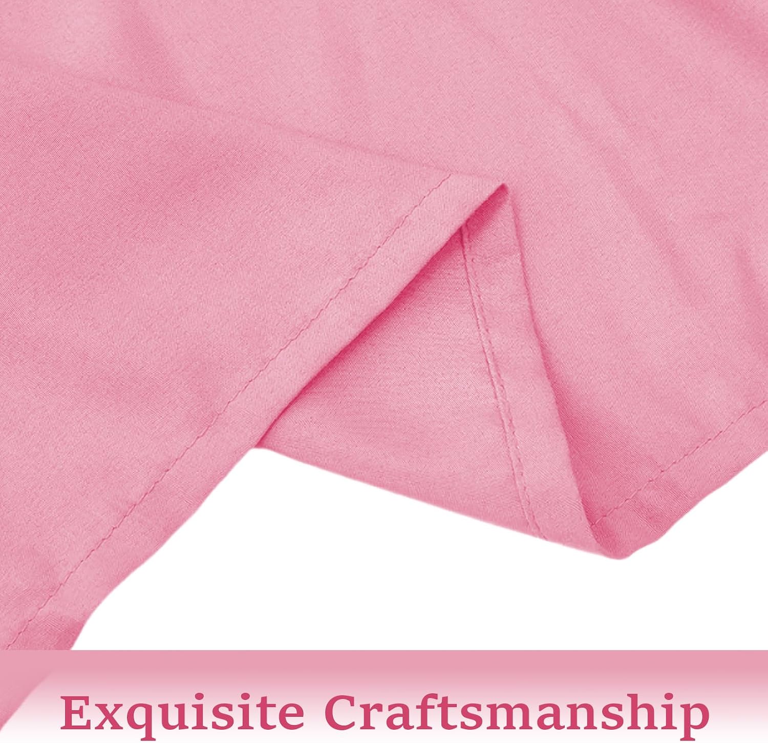 Wrap Around Bed Skirts for Beds Drop, Adjustable Elastic dust Ruffles Queen King Full Twin bedskirts Machine Washable (Pink, Queen)