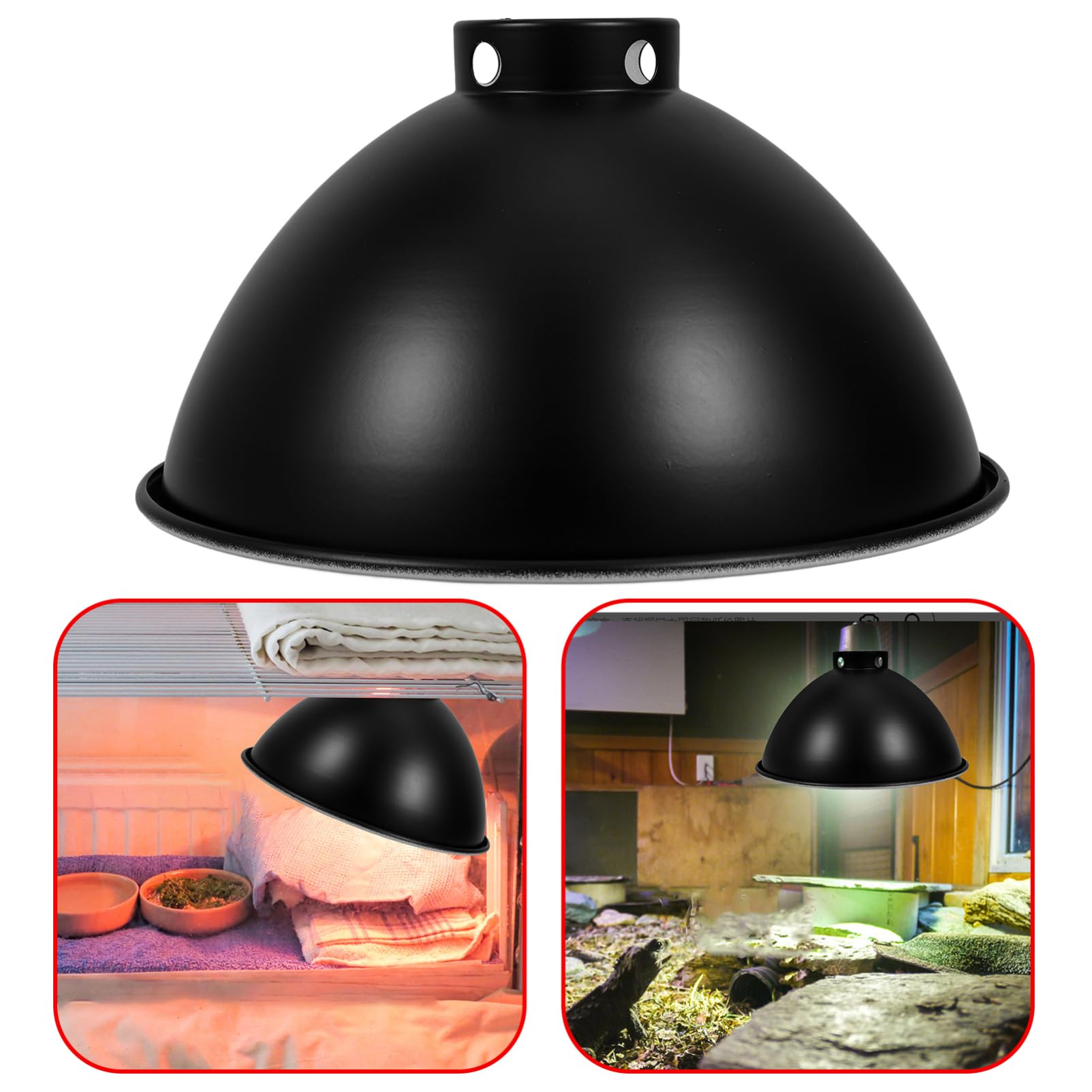 2pezzi Riflettore Per Lampade Riscaldanti Per Rettili Copertura Protettiva Antiscottatura Per Box Resistente e Isolante Utilizzo Della e
