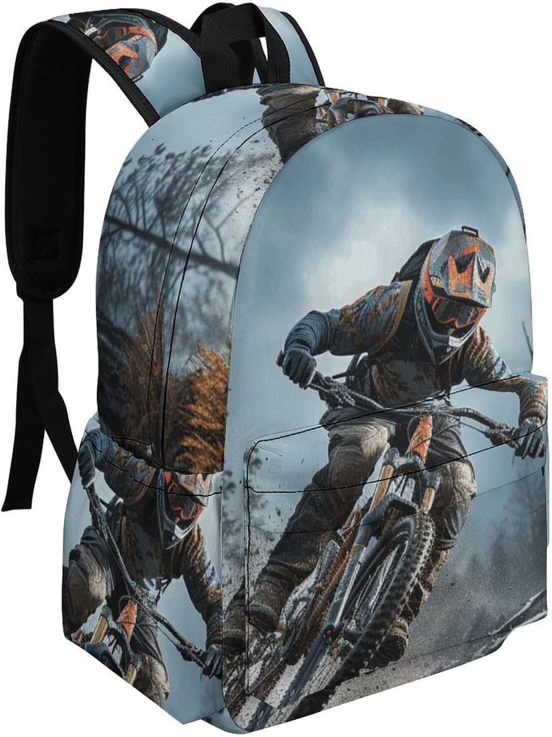 Mountain Bike Tournament Laptop Backpack for Business, Large Simple Bag image 2