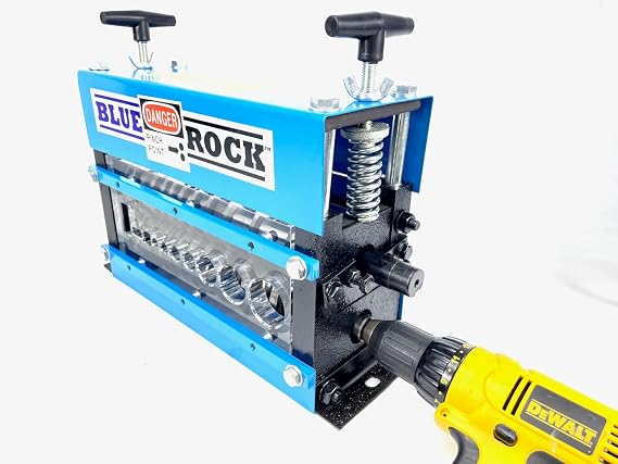 BLUEROCK STRiPiNATOR Model MWS-808PD Copper Wire Stripper Machine with Drill Shaft Attachment