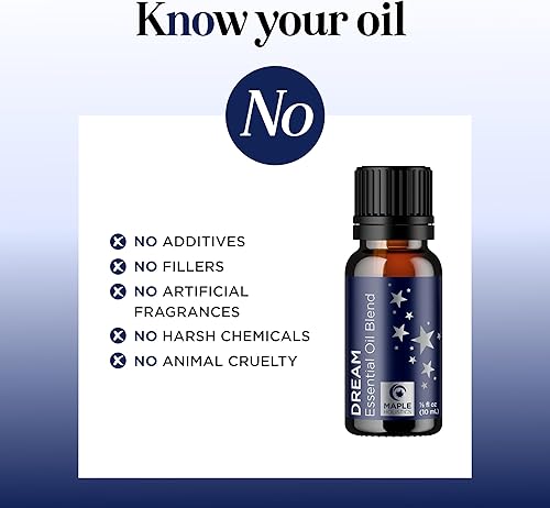 Miniatura 3 de Mezcla de aceites esenciales para dormir para difusor, aceites esenciales de ensueño para aromaterapia y relajación con salvia clara, ylang-ylang,