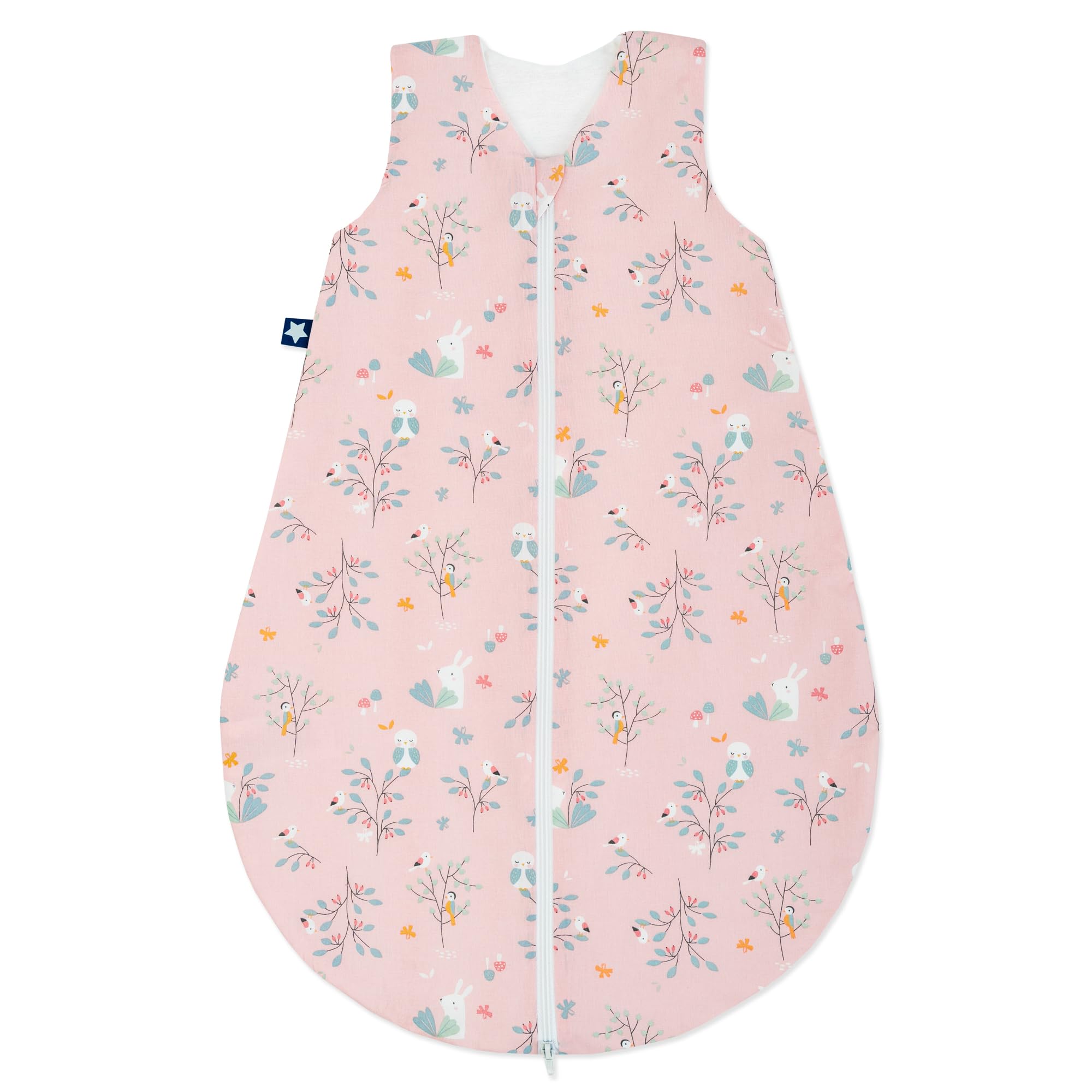 Julius Zöllner Sacco nanna estivo, 0,5 TOG, lavabile a 60 °C, made in Germany, OEKO TEX Standard 100, Rosalie, taglia 80