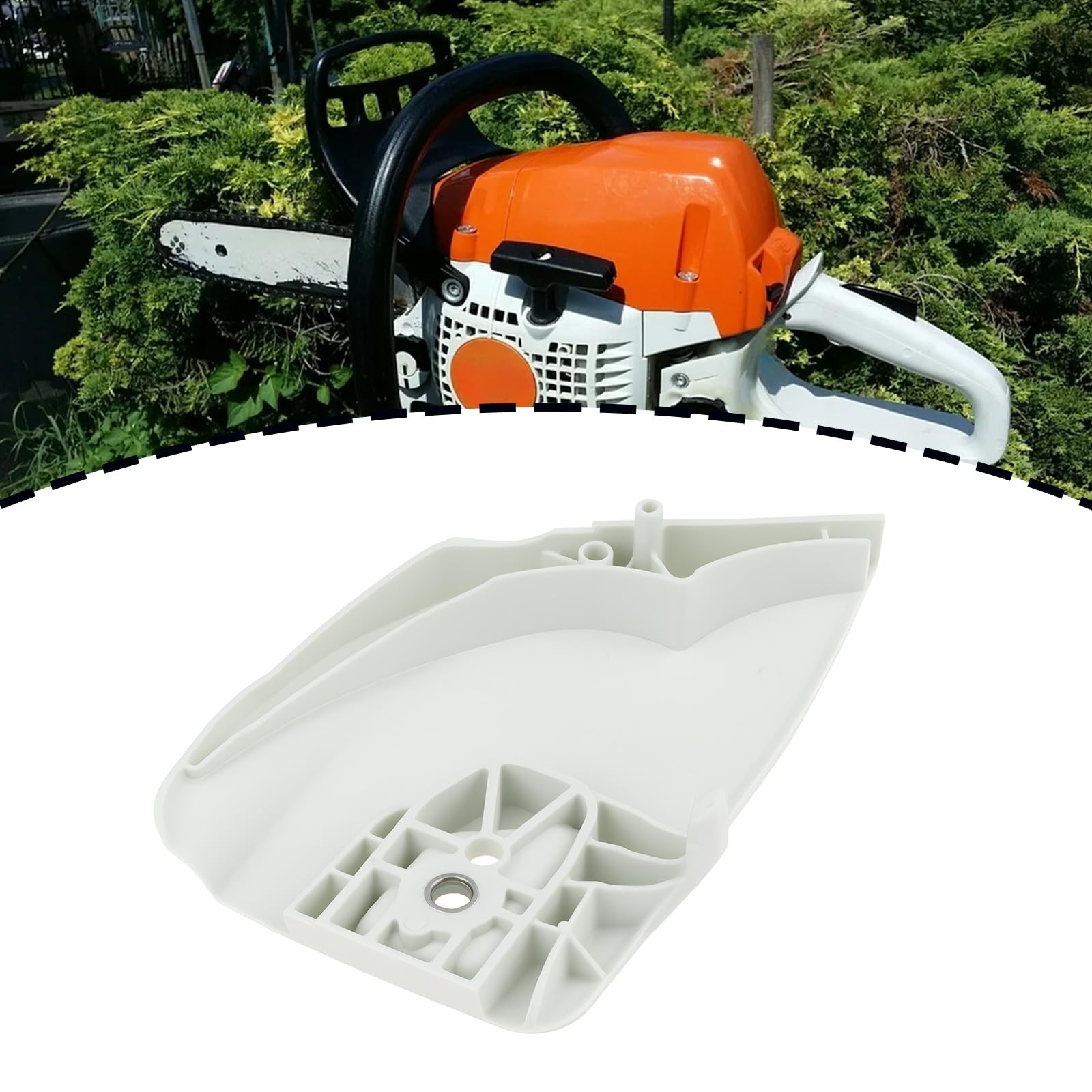 ECSiNG Kit de couvercle de pignon de chaîne d'embrayage pour tronçonneuse 11430071005 compatible avec Stihl MS231, MS231C MS251 MS251C