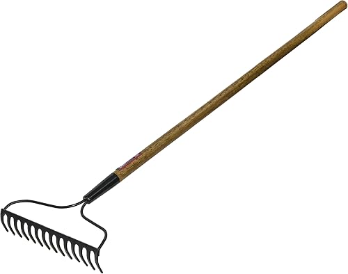 Ames 63107 Bow Head Garden Rake with 52-Inch Wood Handle