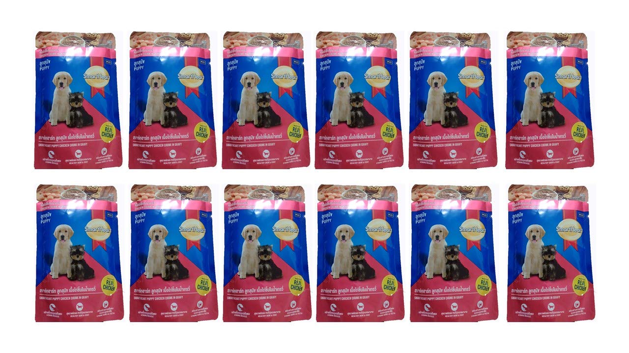 SMART HEART Dog Wet Chicken Chunk in Gravy Food, 1 Count (Pack of 12) (B07JQ1MCCF) Amazon Price History, Amazon Price Tracker