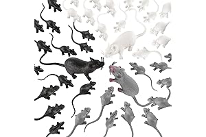 33-Piece Halloween Fake Mouse Props for Spooky Decorations