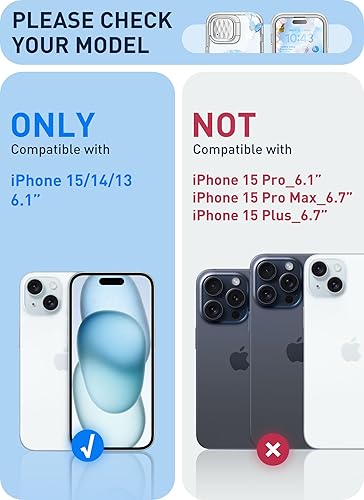 Miniatura 2 de i-Blason Funda para iPhone 15iPhone 14iPhone 13 6.1 pulgadas con soporte para cámara compatible con MagSafe Funda protectora delgada de cuerpo