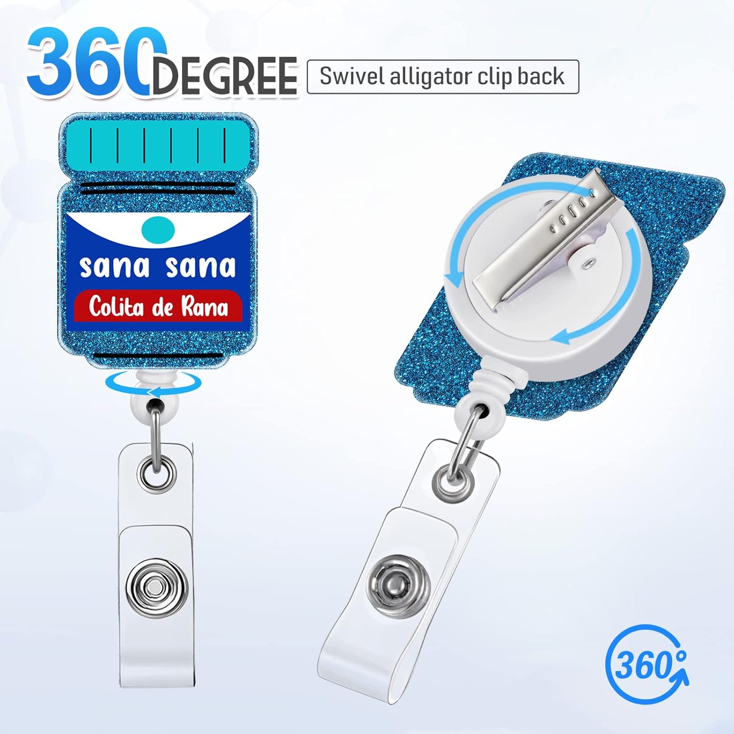 Nursing Student Badge Reel - Retractable ID Holder With Clip For Hospital & Clinical Use