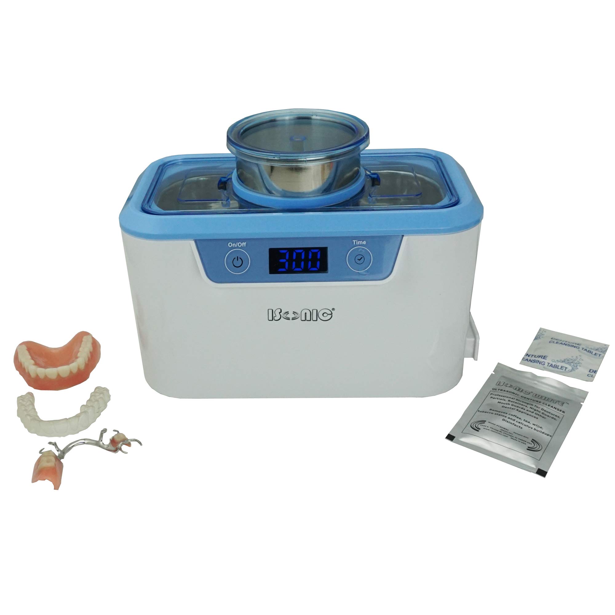 Buy iSonic DS310W Miniaturized Commercial Ultrasonic Denture/Aligner