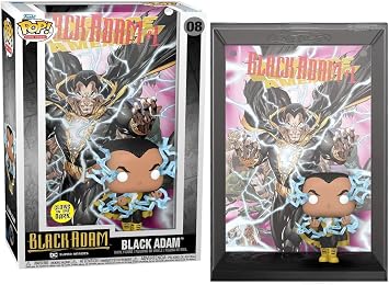 Funko Pop! Comic Cover DC Comics - Black Adam Glow, Multicolor, 64070
