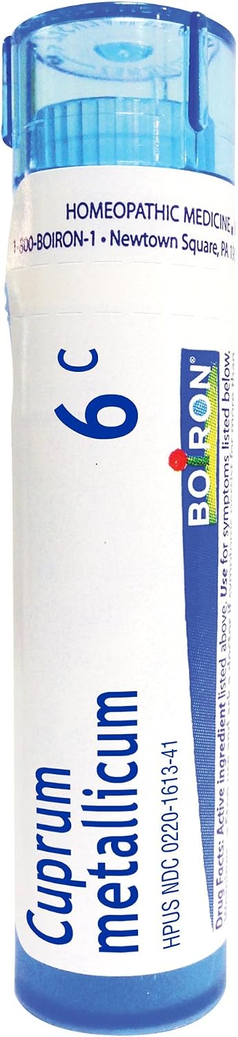 Boiron Cuprum Metallicum 6C, Homeopathic Medicine for Leg and Muscle Cramps, White, 80 Count