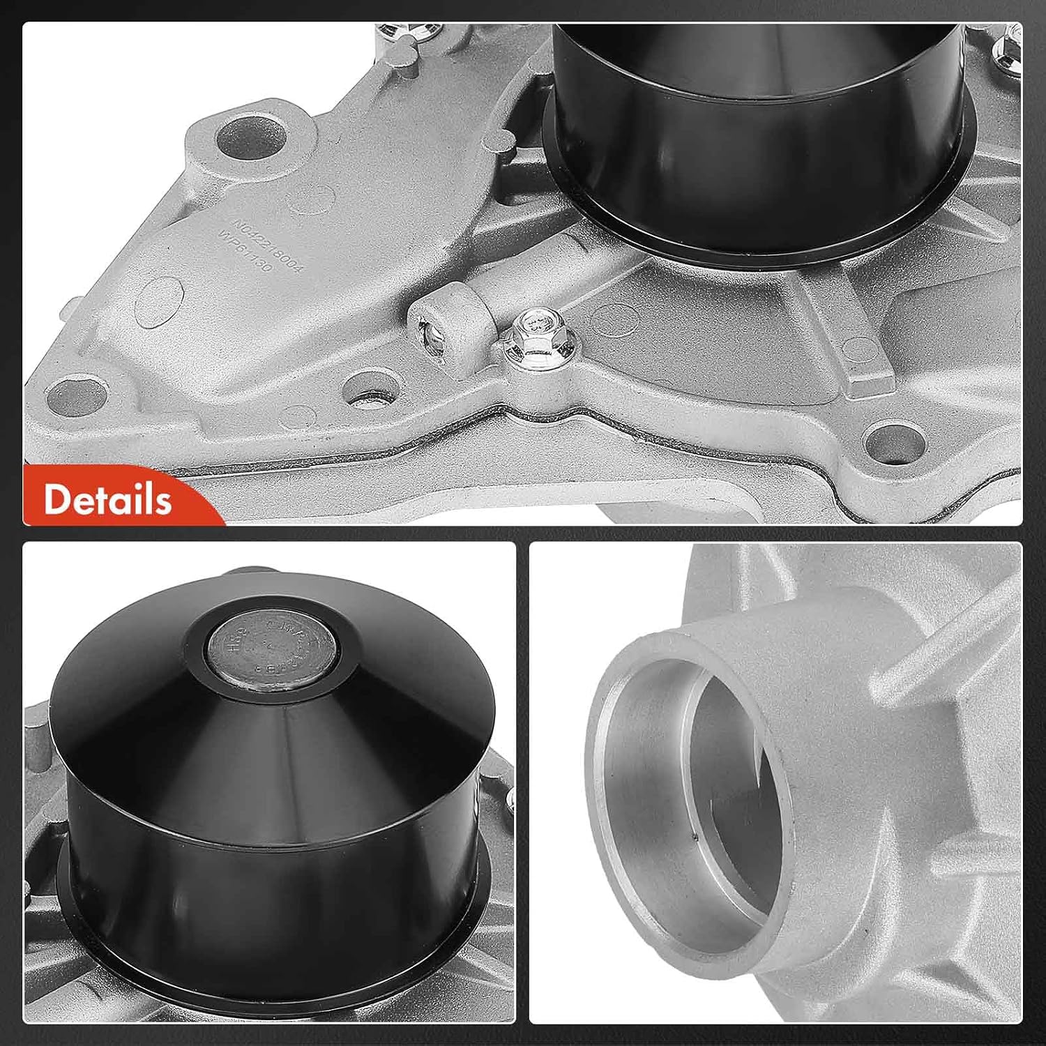 A-Premium Engine Water Pump with Gasket Compatible with Hyundai Santa Fe 2003-2006 XG300 2001 XG350 2002-2005 & Kia Amanti 2004-2006 Sedona 2002-2005 V6 3.0L 3.5L