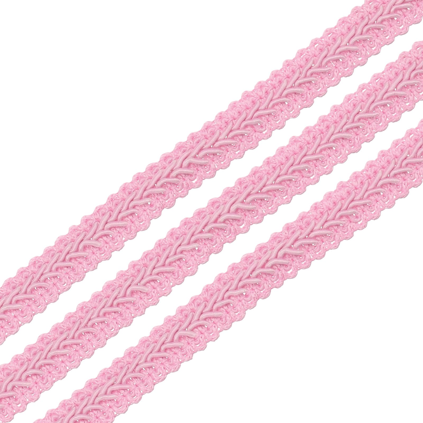 Garniture tressée pour rideaux uxcell rose pour réparer et embellir vos tissus