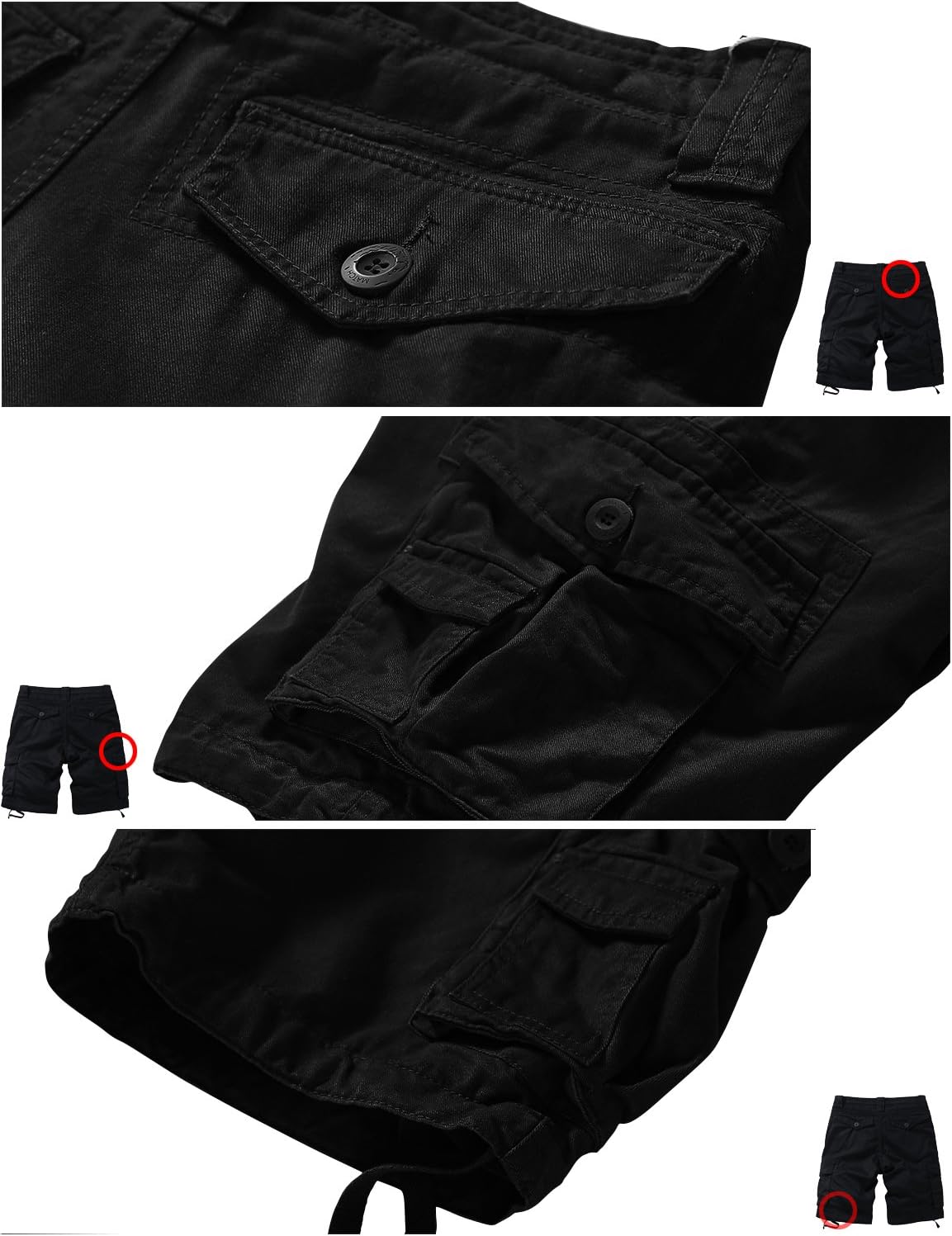 Match Men's Wild Cargo Shorts - Image 6