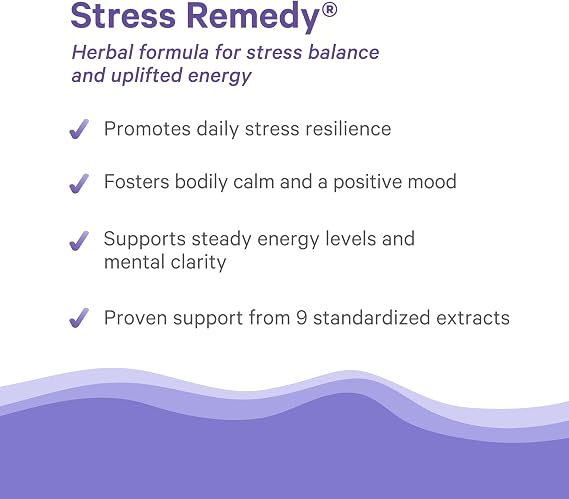 PURE SYNERGY Stress Remedy Supplement with Ashwagandha (60 Capsules) | Organic Adaptogen Support from Lemon Balm and Holy Basil, For Stress Relief, Adrenal Health, Mood Support
