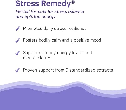 PURE SYNERGY Stress Remedy Supplement with Ashwagandha (60 Capsules) | Organic Adaptogen Support from Lemon Balm and Holy Basil, For Stress Relief, Adrenal Health, Mood Support