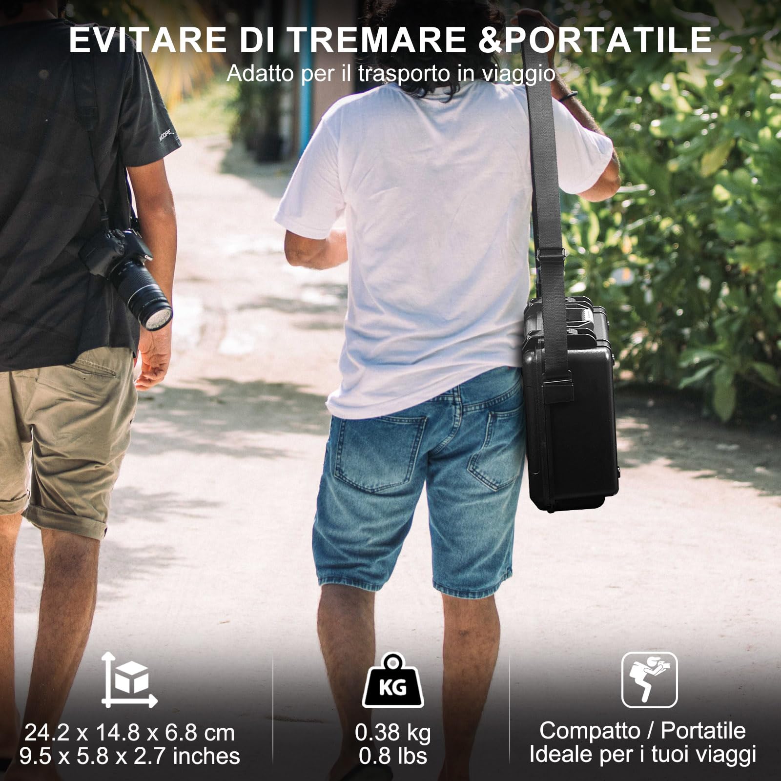 Lekufee Custodia Rigida Impermeabile per DJI Mini 4 Pro/3 Pro/Mini 3 Drone,DJI RC 2/N2/N1,Goggles 3(Non per Goggles N3)/2/Integra, RC Motion 2 e Accessori (Solo Valigia)