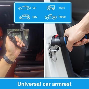 3 in 1 Car Door Handle for Elderly,Car Handle Assist Support Handle Multifunction Handle Car Door Latch Handle for Seniors and Handicapped,with Window Breaker Seatbelt Cutter
