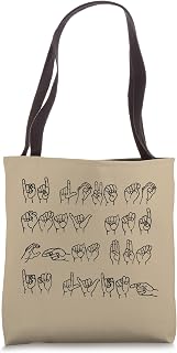 Funny Deaf ASL Sign Finger Spelling Love To Stay But Lying Tote Bag