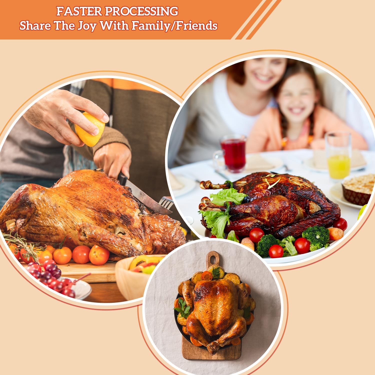 Large Chicken Cone for Turkeys, Broilers, Layers 8-14 lbs Birds, Galvanized Steel Poultry Restraint Cone with Rolled Edges, Easy to Clean and Install - 2 Pack