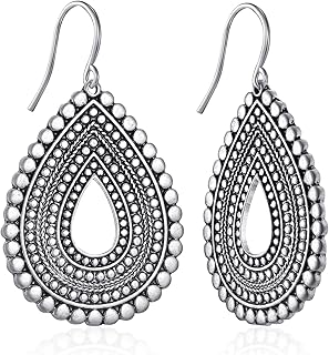 Burnt Gold Boho Earrings For Women Antique Silver Disc Dangle Earrings Vintage Snake Dangle Earrings Fashion Jewelry