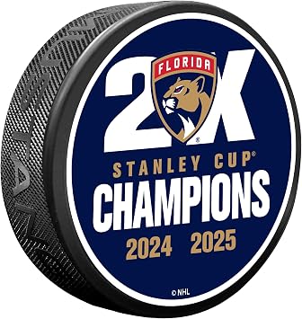 Sports Decor Florida Panthers Stanley Cup Champs 2025 Puck