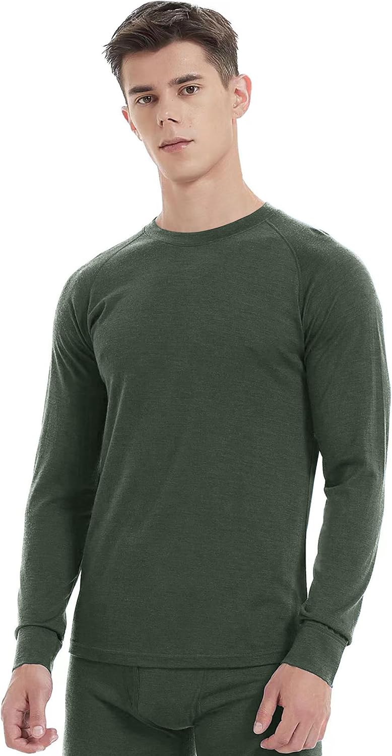 Iguana Mens 100% Merino Wool Base Layer Active Thermal Top