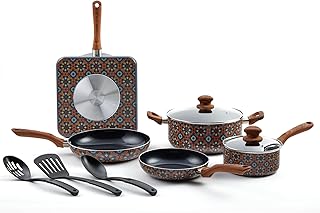IMUSA 10pc Mexican Talavera Design Cookware Set with Tools